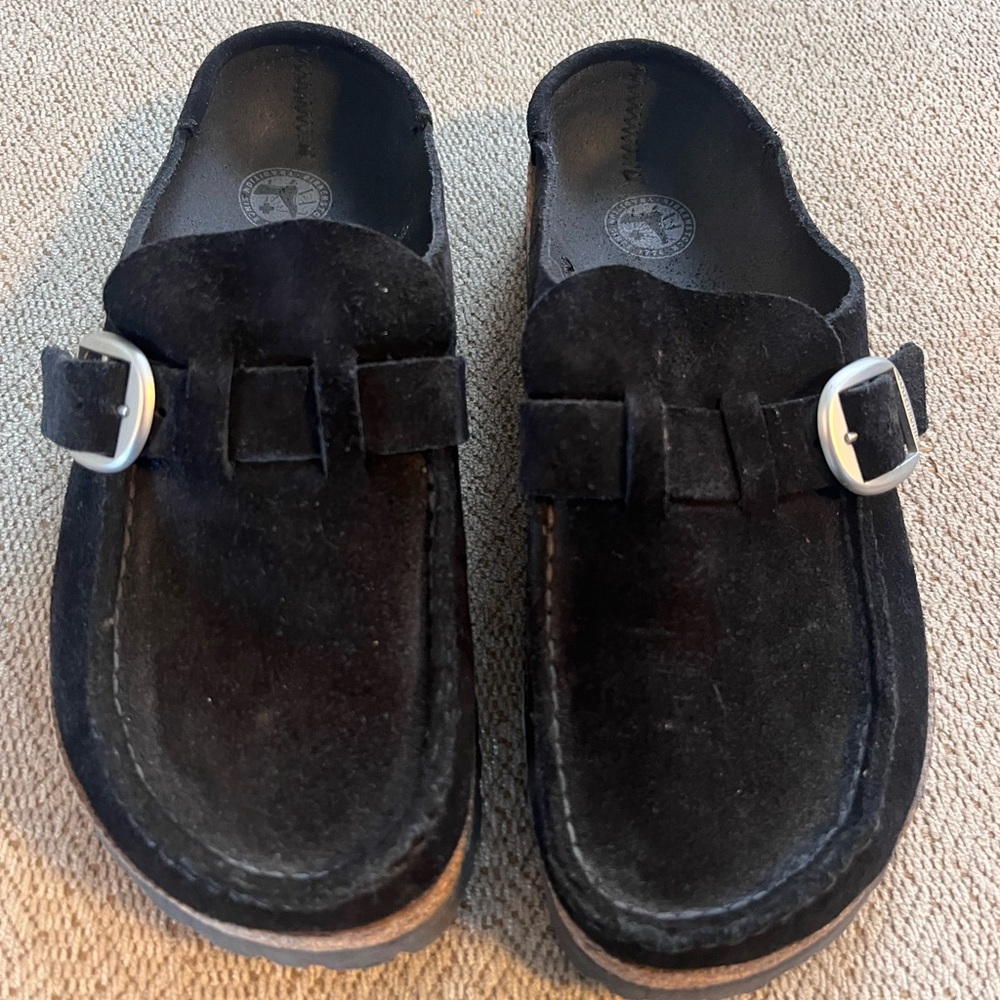 Birkenstock Buckley Suede Leather Clog size
36 Black